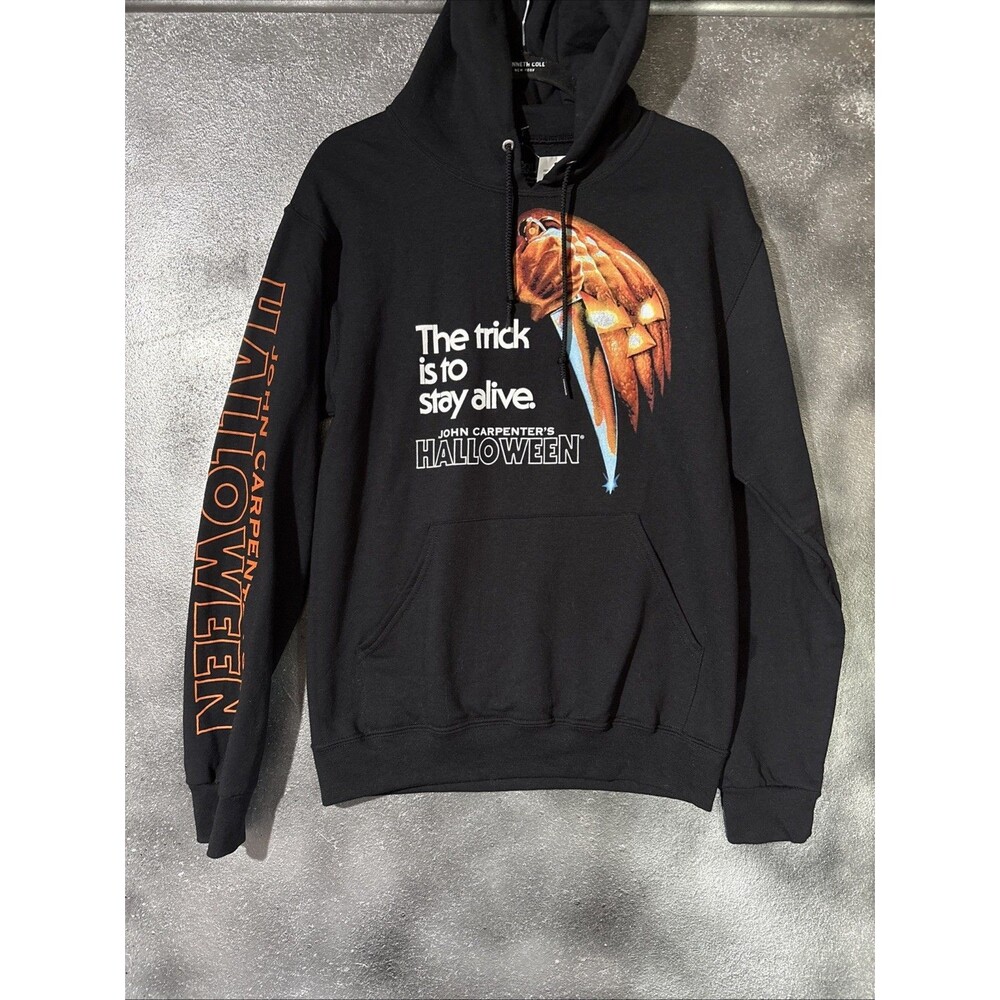 John Carpenter’s Halloween Graphic Print Hoodie Black Unisex Size Small NWT